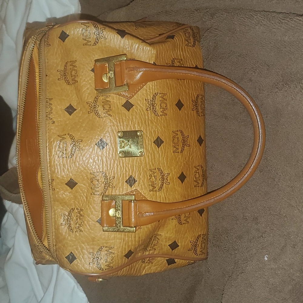 Vintage MCM Visetos Boston